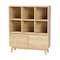Baxton Studio Danina Japandi Oak Brown Finished Wood Bookshelf 229-12914-ZORO - alternate 1